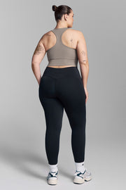 Mushroom Longline Racer Back Sports Bra