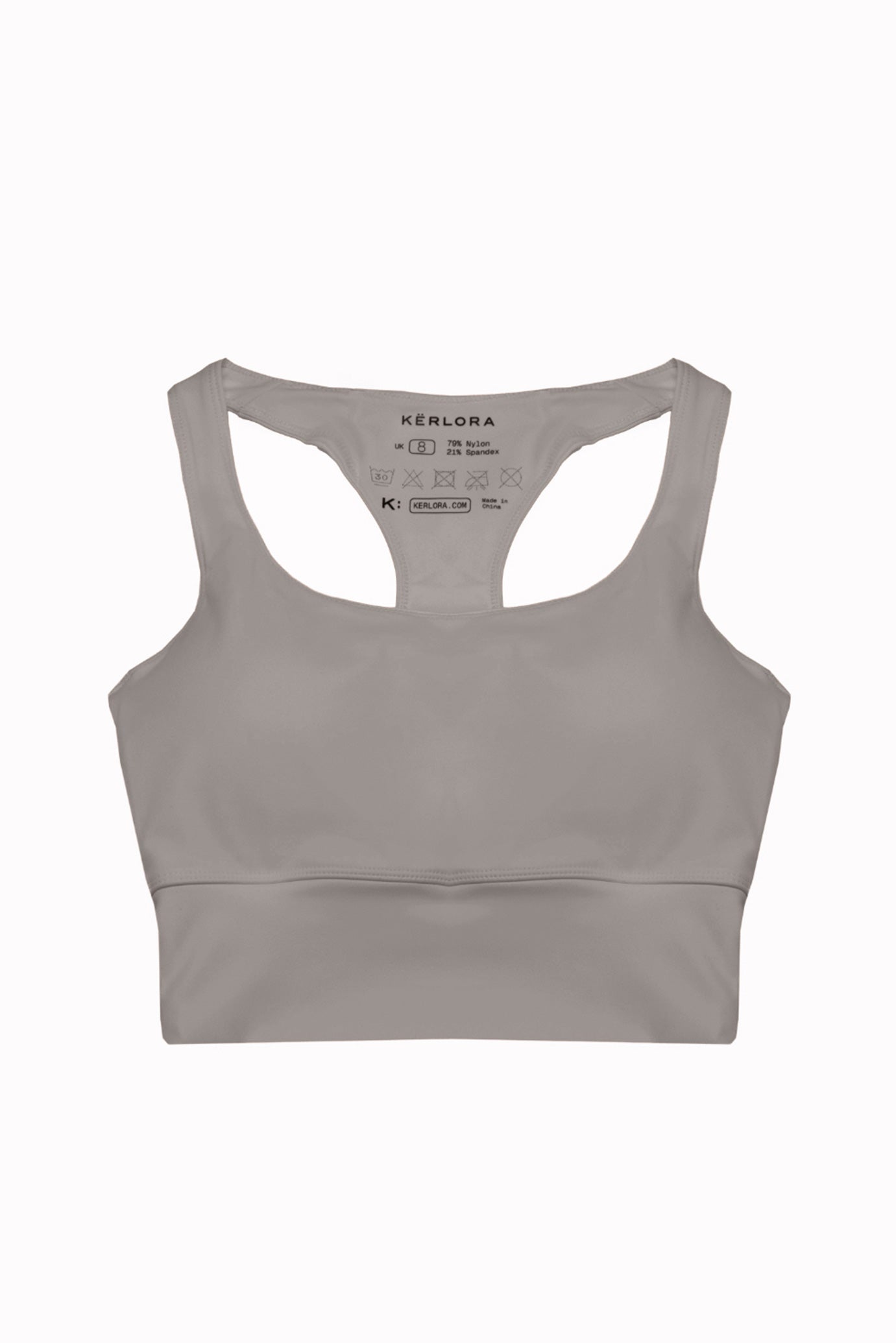 Mushroom Longline Racer Back Sports Bra