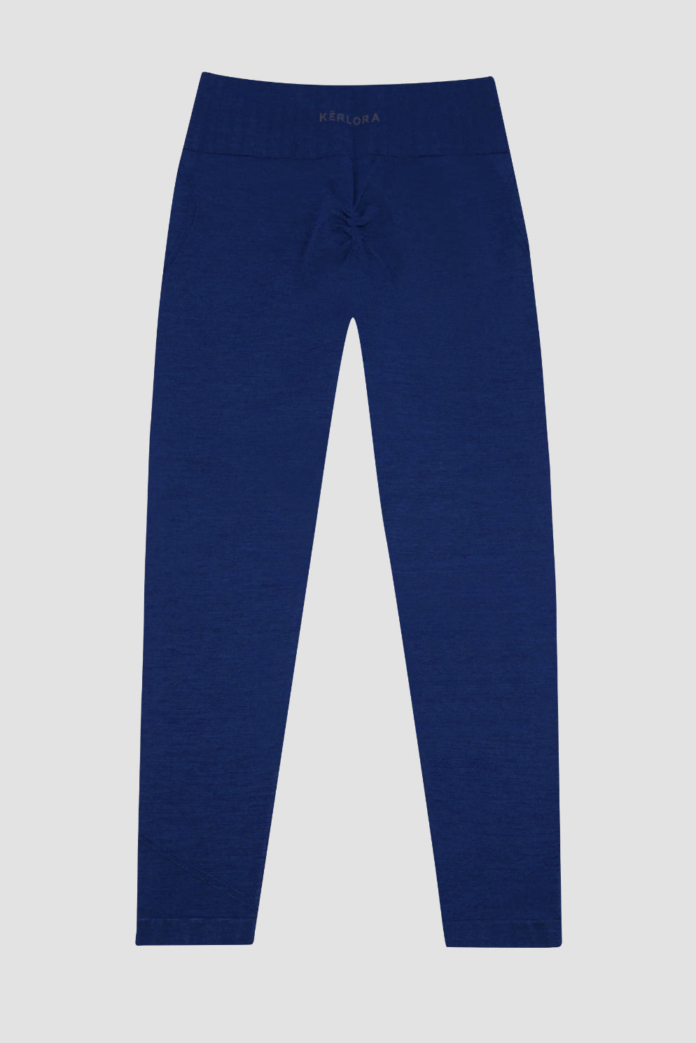 Lazuli Blue Seamless Leggings with Bum Scrunch