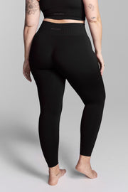 Black Seamless Leggings with Bum Scrunch