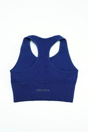 Lazuli Blue Seamless Racer Back Sports Bra
