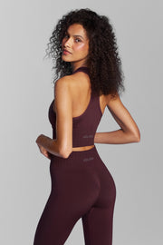 Plum Seamless Racer Back Sports Bra
