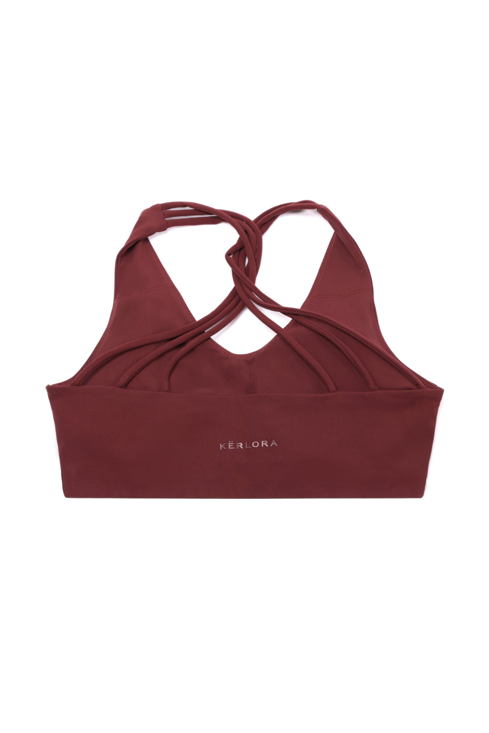 Bordeaux Strappy Back Sports Bra