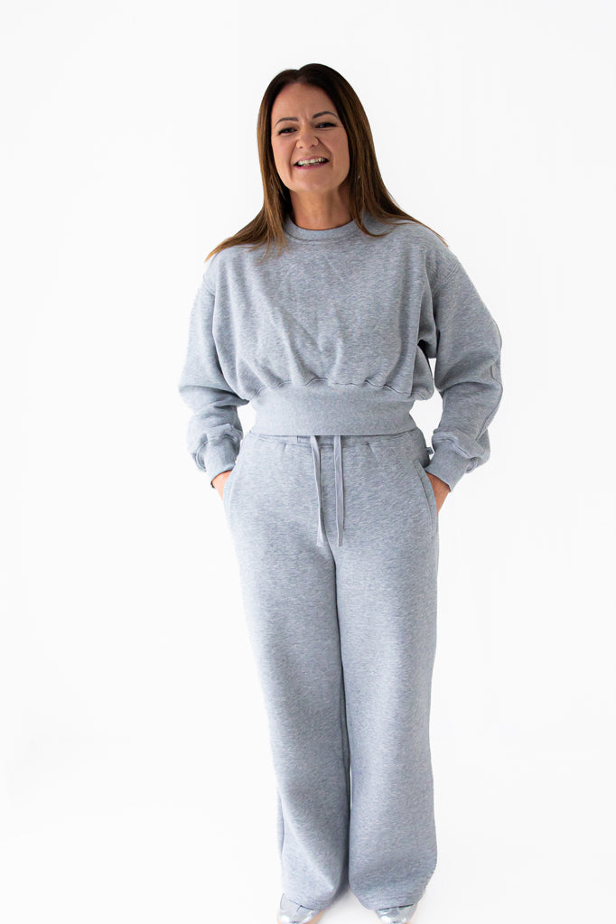 White & Grey Relaxed Set