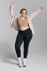 Black Wrap Waist Leggings