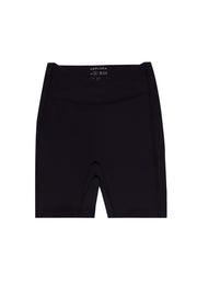 Black Wrap Waist Essential Shorts