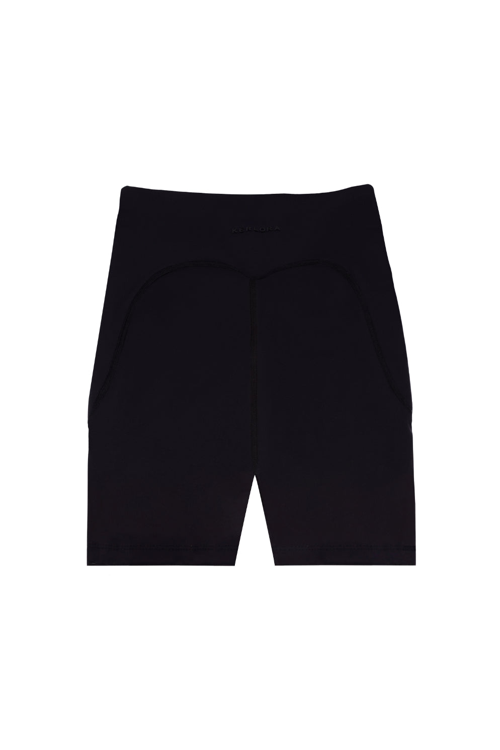 Black Wrap Waist Essential Shorts